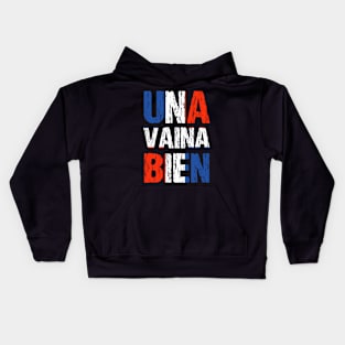 Una Vaina Bien Dominican Republic Flag Kids Hoodie